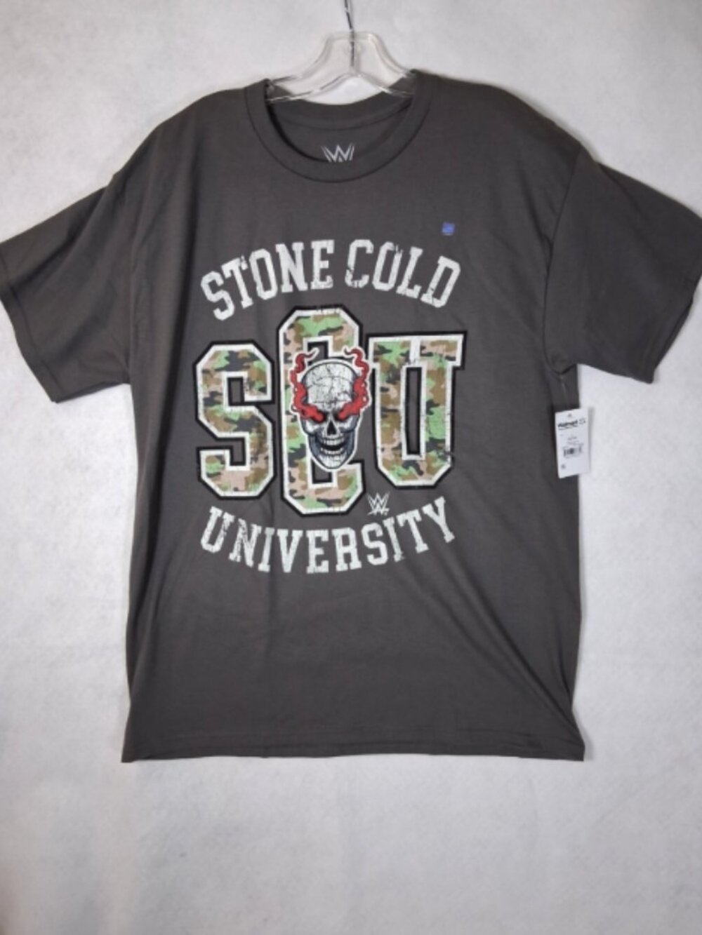 NEW Stone Cold University T-shirt Men's 2XL Steve Austin WWE Wrestling SCU Skull